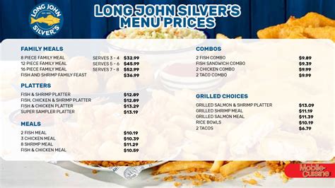 Long john sliver menu - © 2023, Long John Silver's LLC. Menu; Order Online; Store Locator; Gift Cards; Get In Touch